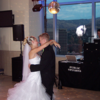 Bride and Groom dance with a view - 23rd Floor, Utah